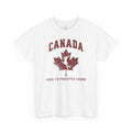 Canada Home To Freestyle Skiing Vintage Athletic T-Shirt – Burgundy Red Graphic Tee