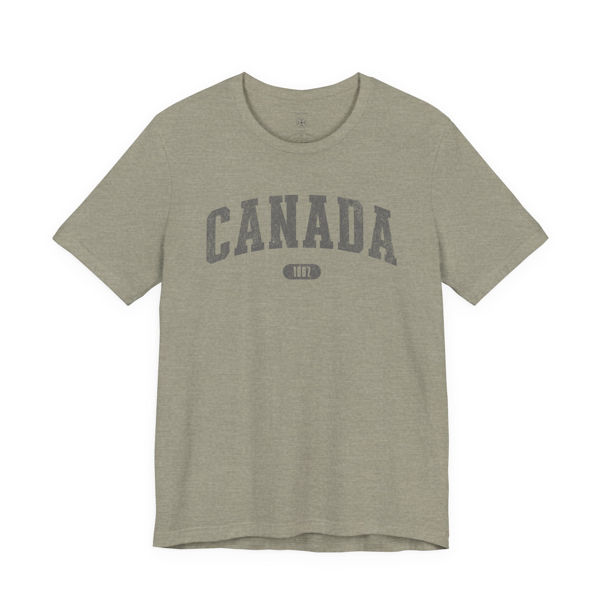 Canada 1867 Vintage Collegiate T-Shirt – Grey Graphic – Neutrals