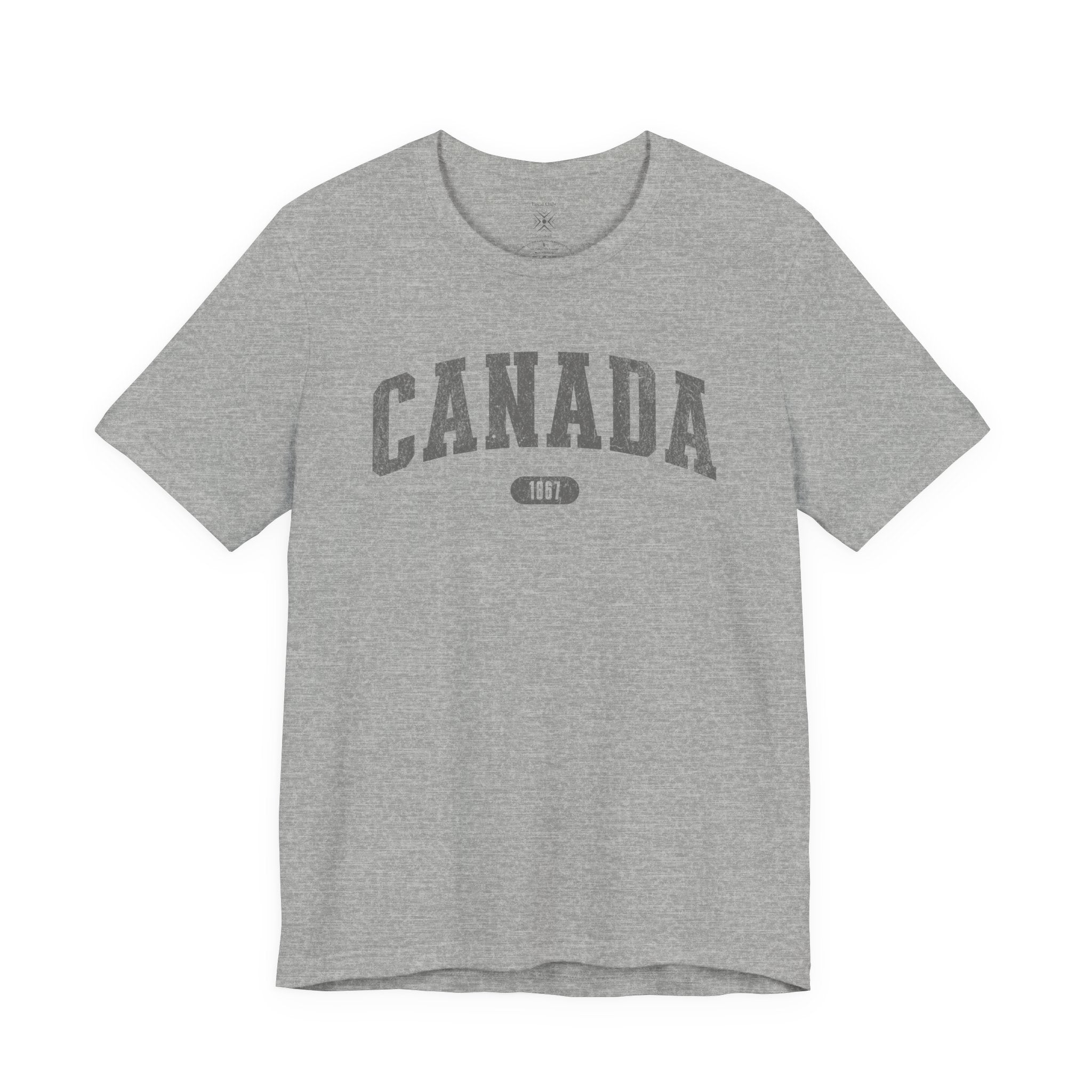 Canada 1867 Vintage Collegiate T-Shirt – Grey Graphic – Neutrals